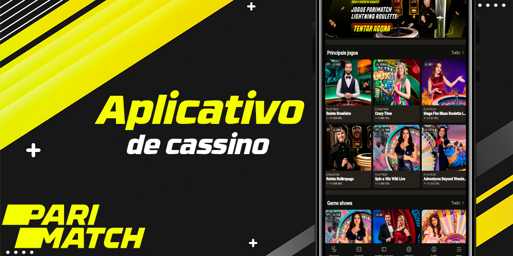 Aplicativo de cassino Android e iOS