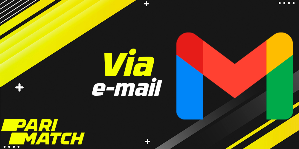 Caixa de correio da Parimatch para contato com o suporte