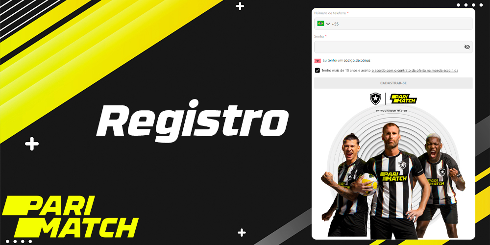 Registro no site oficial para usuários brasileiros