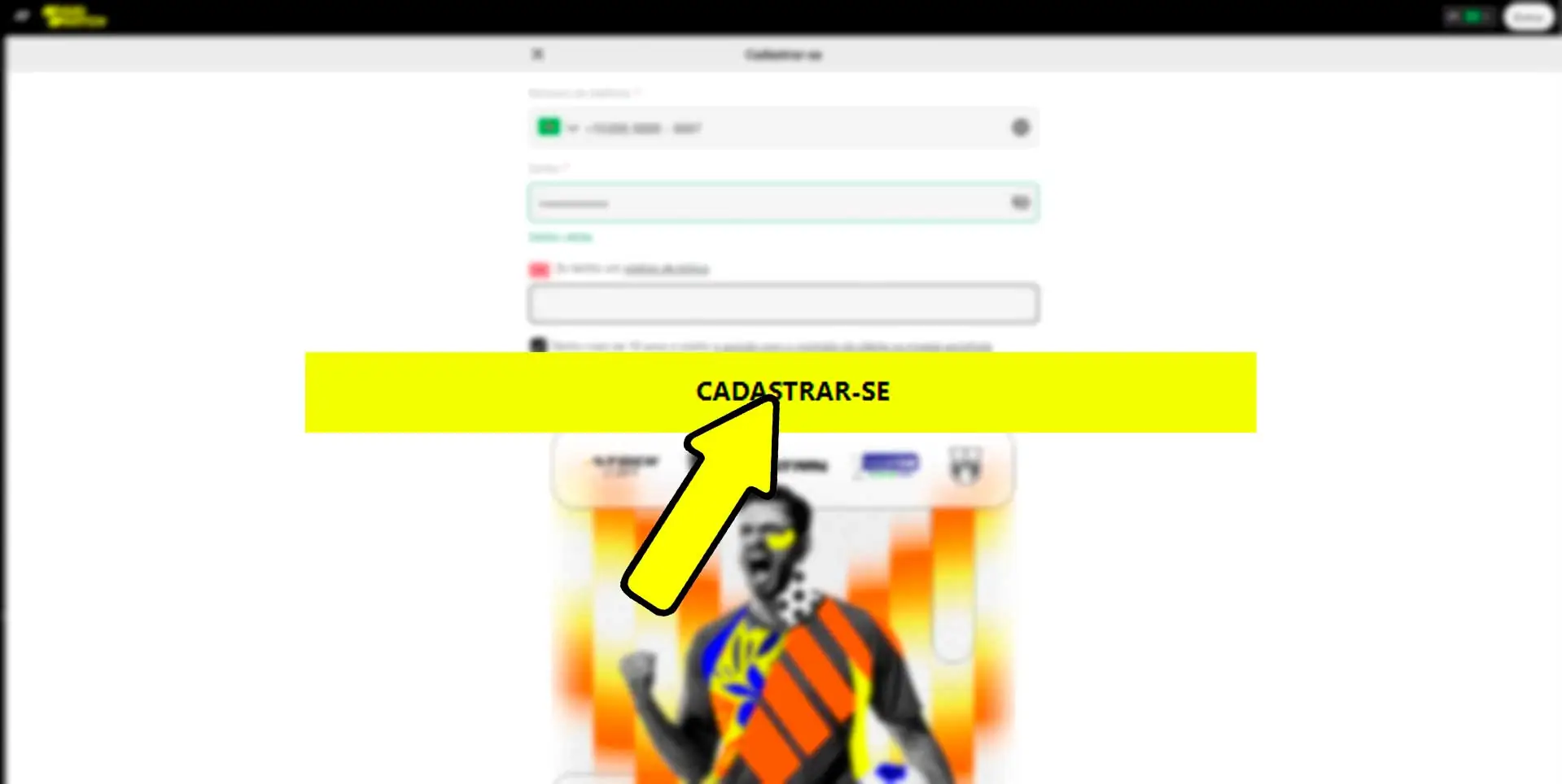 Clicar no botão de registro depois que todos os campos tiverem sido preenchidos com os detalhes do usuário