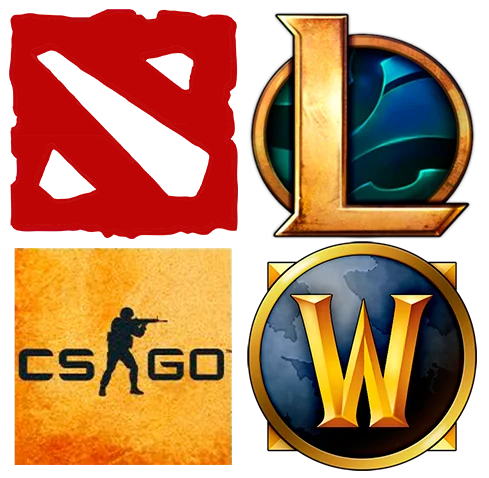O logotipo de esportes cibernéticos