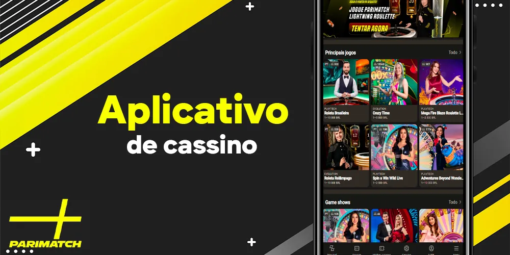 Aplicativo de cassino Android e iOS