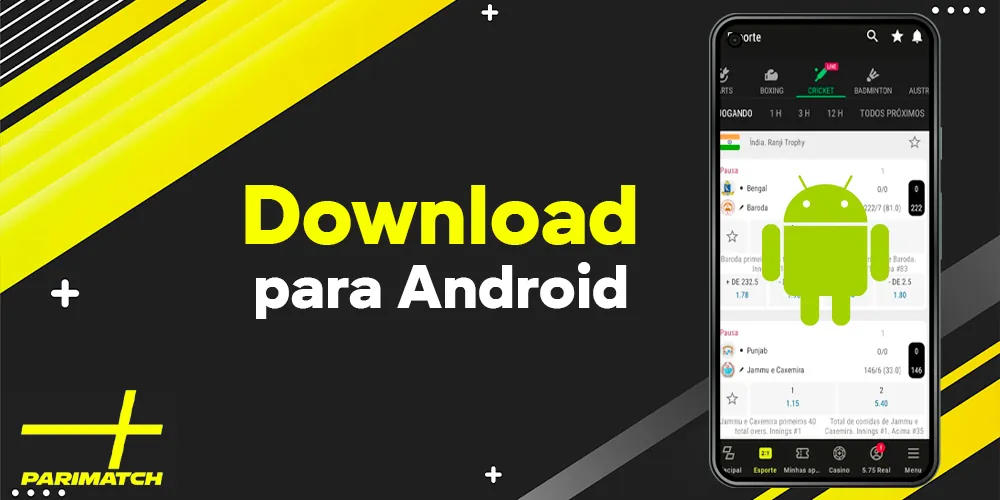 Faça o download do aplicativo para Android