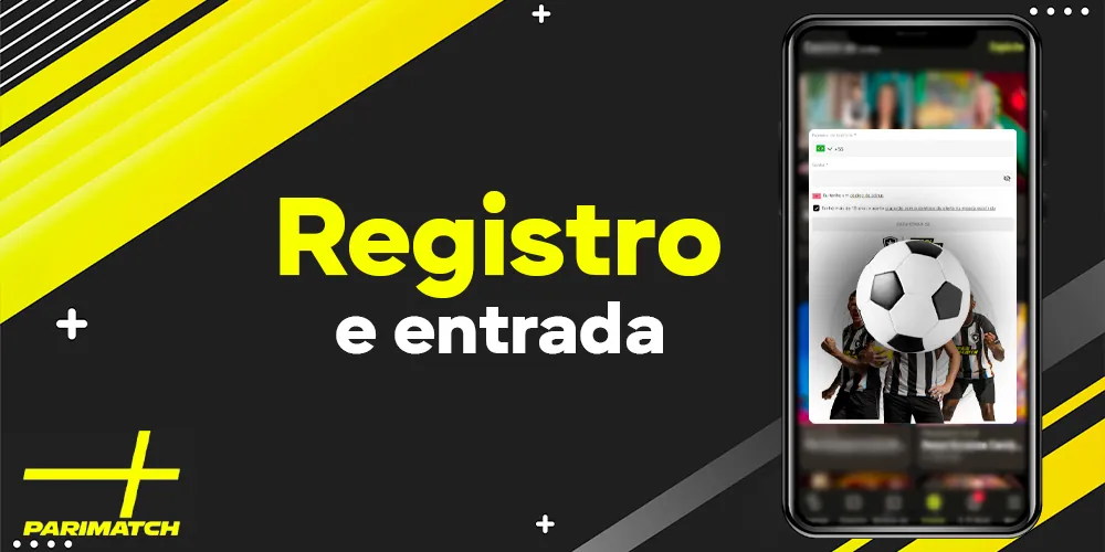 Registrar e fazer login no aplicativo Parimatch