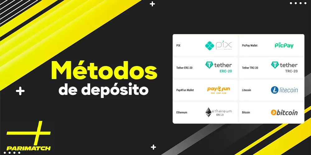 Métodos de depósito de dinheiro no site da casa de apostas