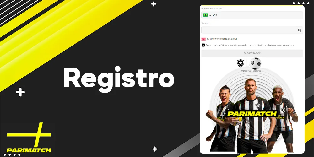 Registro no site oficial para usuários brasileiros
