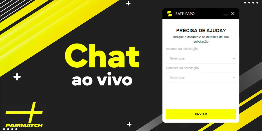 Bate-papo ao vivo com o suporte da Parimatch 24 horas por dia
